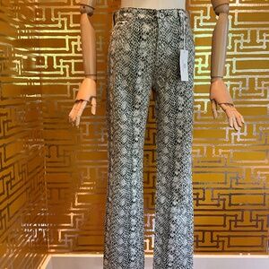 NEW WITH TAG Adriano Goldschmied “Mari” Python Print Jeans
